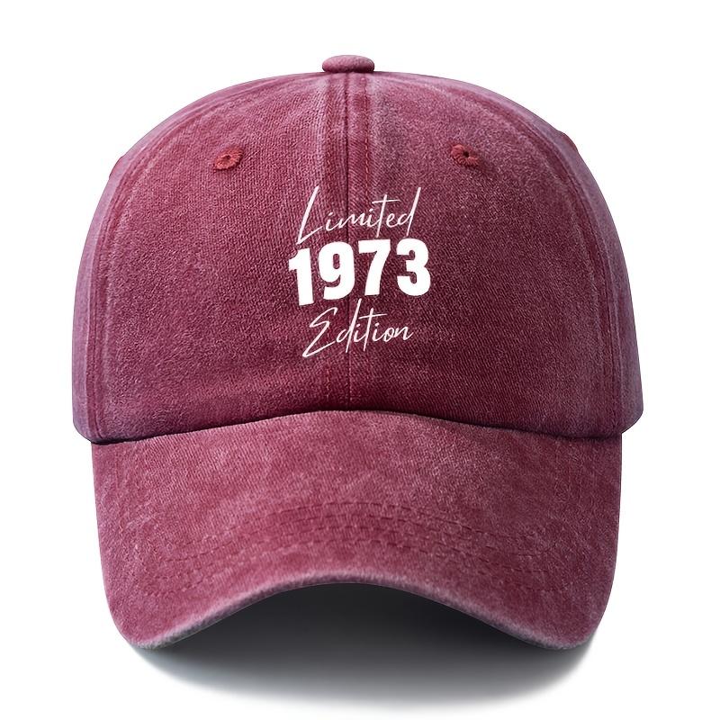 Unisex Fashionable and Versatile Printed 1973 Baseball Cap Outdoor Lightweight Trucker Baseball Cap Suitable for Outdoor