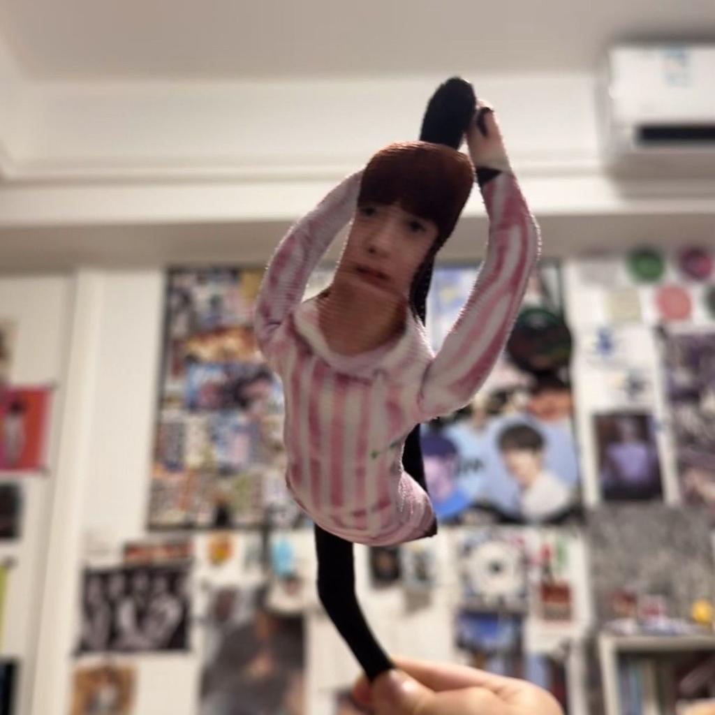 28Cm Soobin Abstract Cotton Doll With Skeleton Body Cotton Filled Desk Ornament Birthday Present For Kpop Fans