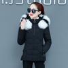 Winter Jacket  Women Parkas Fur Collar Removable Cap Casual Female Cotton Down Jacket   Short Ladies Coats