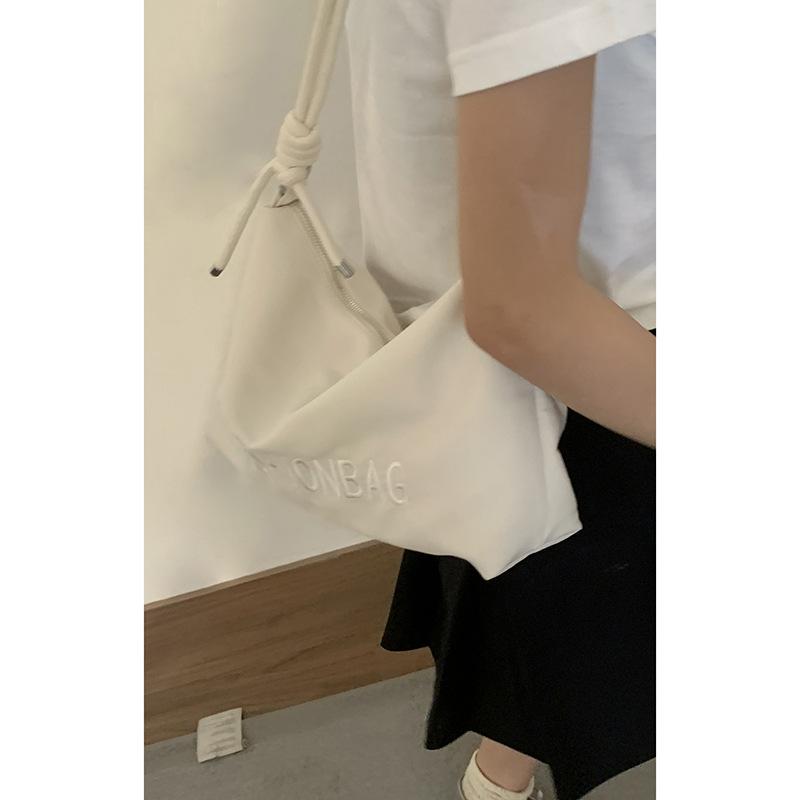 

Bag summer high-end niche underarm bag 2025 new embroidered letter tote bag simple shoulder crossbody bag