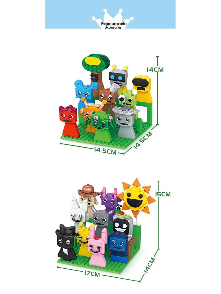 SprunkiPlush Monster Building Blocks & Figurine Set – Assembled Toys for Kids