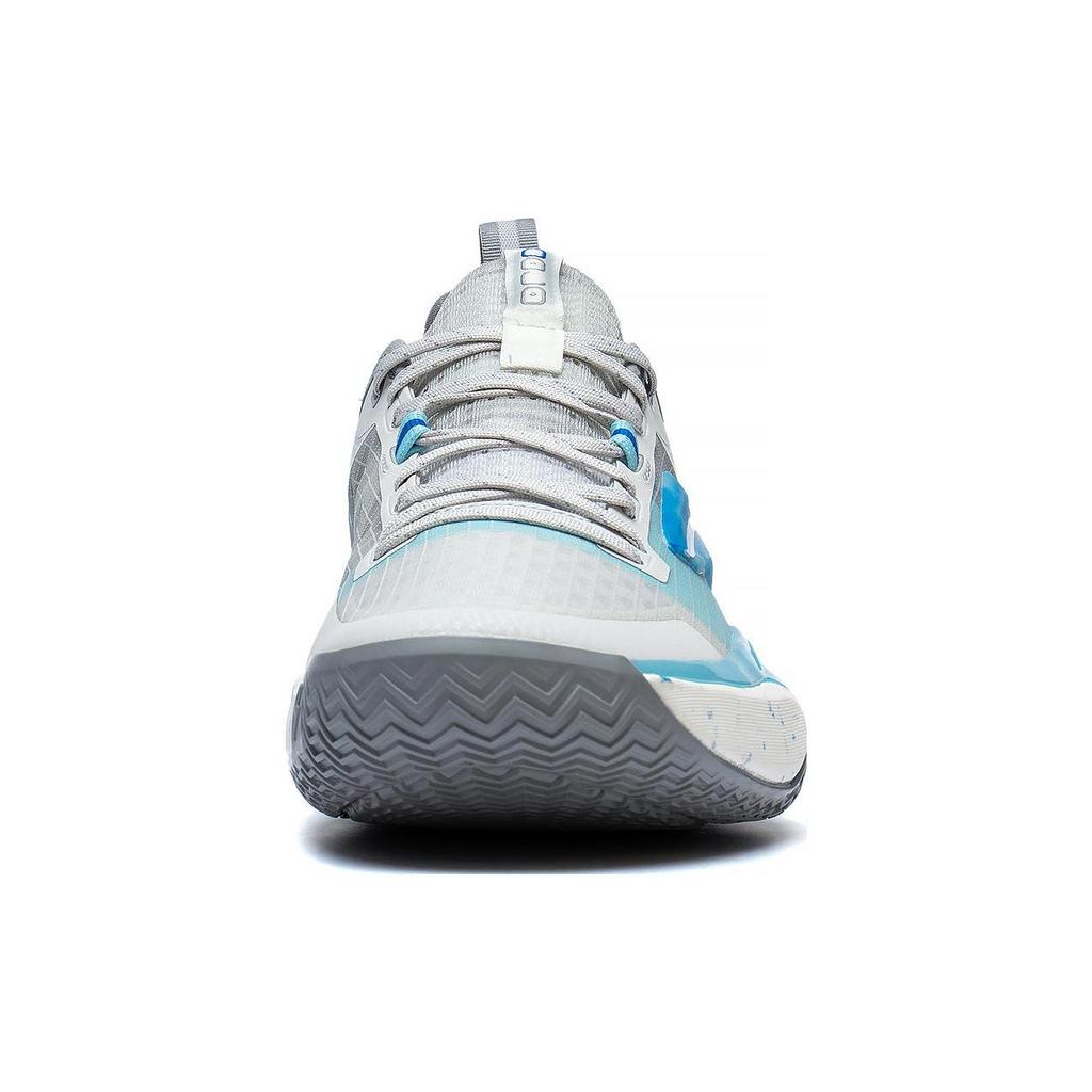 Li Ning Speed 9 Premium PRM Flat Slip Resistant Abrasion Resistant Low top Basketball Shoes Men's Gray Blue ABAT023-3