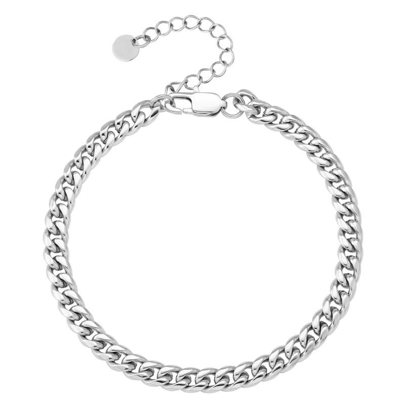Titanium Steel Cuban Chain Bracelet Stainless Steel Cuban Chain Bracelet Is Not Easy To Fade Titanium Steel Bracelet