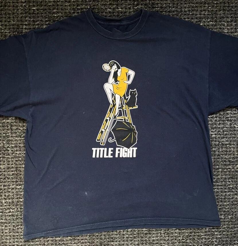 Title fight 27 Jawbreaker CAT BLACK COTTON T Shirt Full Size S-5XL Unisex T-Shirt M