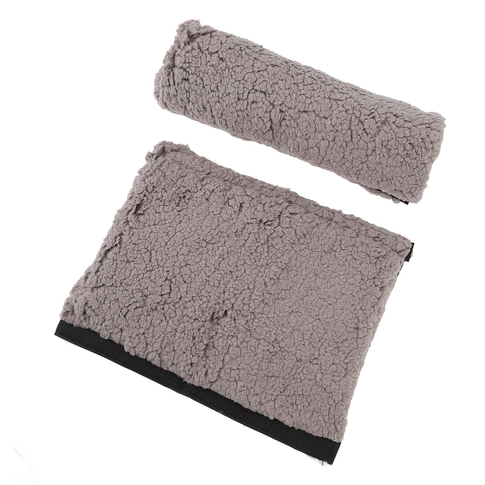 

2 шт. Подушка подлокотника кресла из овчины, удобная подушка подлокотника кресла для транспортировки серый