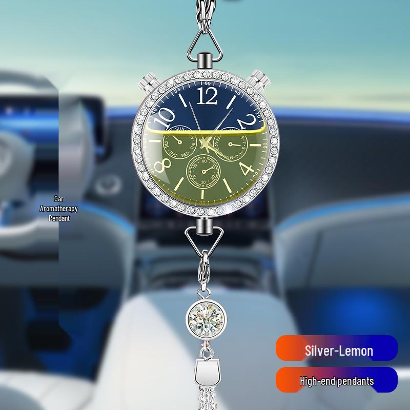 Hanging Car Air Freshener Pendant - Essential Oil Aromatherapy Deodorizer with Long-lasting Light Fragrance for Car Interior Decoration