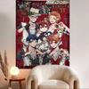 Anime Game Twisted Wonderland Printed Large Wall Tapestry Art Science Fiction Room Home Decor Decor Blanket