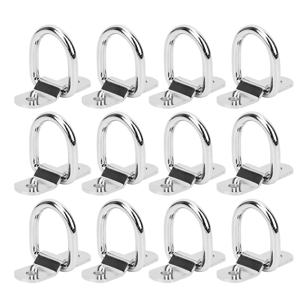 Car Trailer Tie Down D Ring Secure Lashing Towing Anchor Hooks for Trucks RvV Campers Van Atv Suv Boat