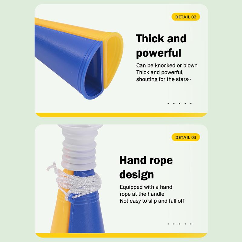 Cheer Megaphone Cheering Horns For Football Fans Sports Games Parties Football Match Noisemaker Toy