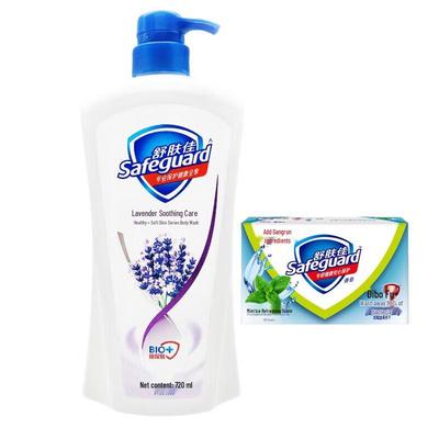Safeguard Lavendel Duschgel & Minze Seife Set