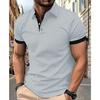 Frühlings- und Sommer-T-Shirt Herren Kurzarm Freizeit-Oberteil Mode-Poloshirt