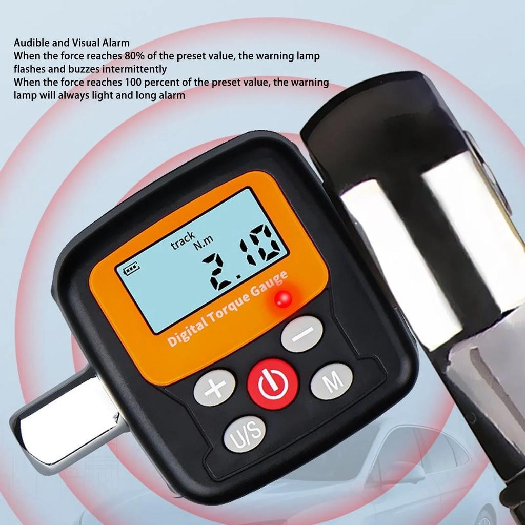 Electronic Torsion Adapter Measuring Meter ZNCG‑30 Digital Torsion Gauge Digital Torsion Gauge with 1/4 Inch Drive 0.9‑30N.m