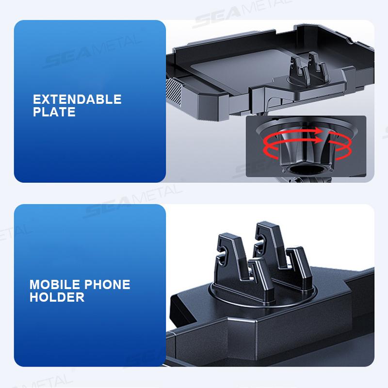 SEAMETAL Porta-copos para carro Base interna para copos Bandeja para alimentos Suporte multifuncional para bebidas Suporte para laptop Suporte para bebidas Placa extensível para carro