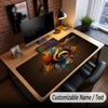 Music General Theme Custom Mouse Pad Personalized With Name Text Customized Desk Mat For Office Home Decor