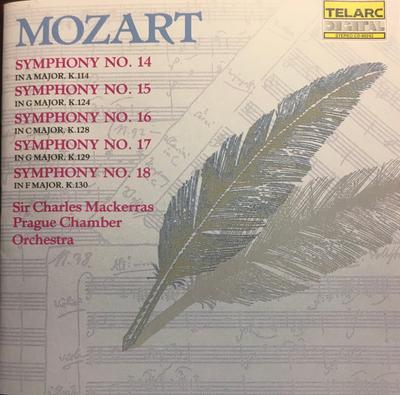 CD W.A. MOZART - Sym 14-18  CD80242 Telarc 1990 US Classical Used