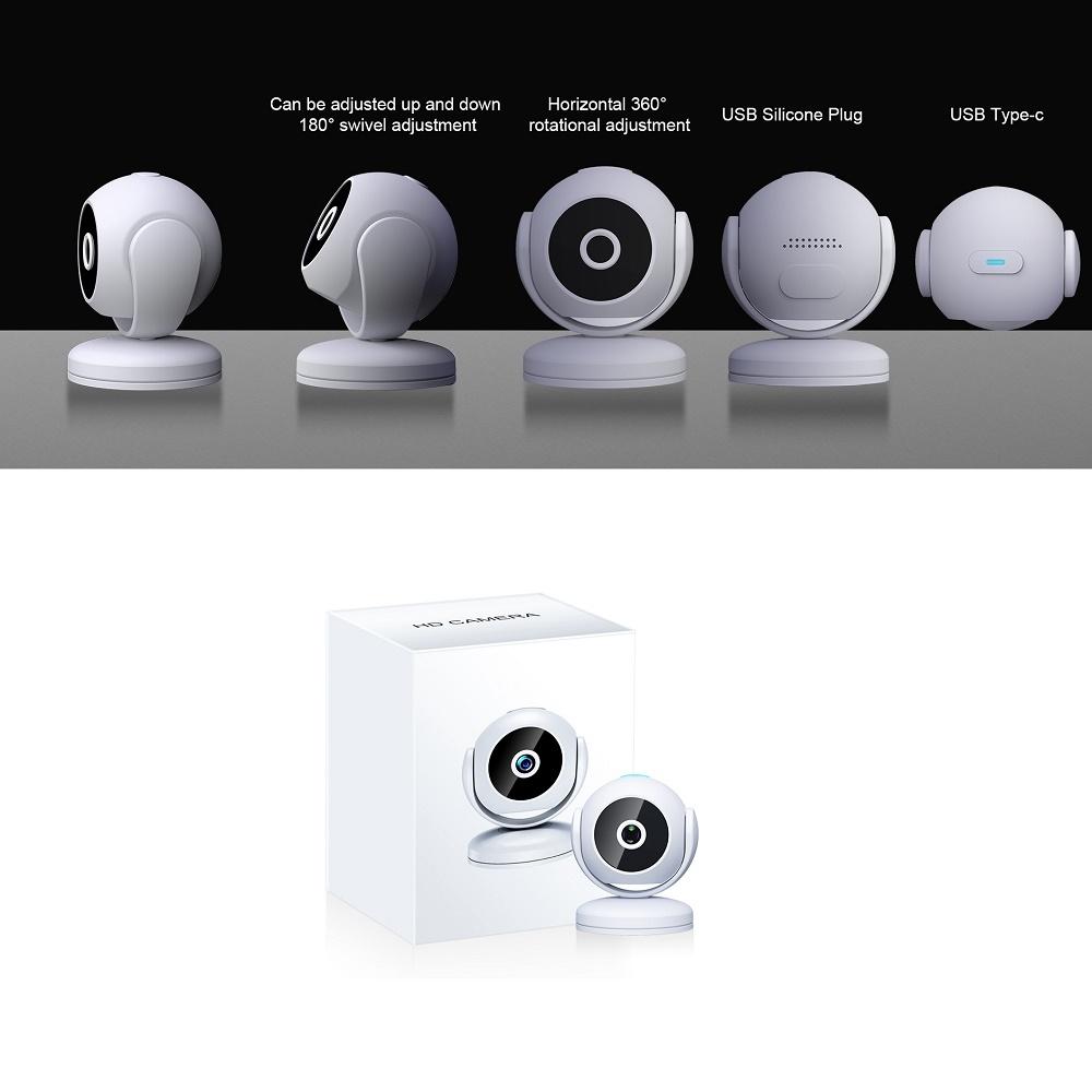 HD 170° Wide-angle Camera, 1080P Infrared Night Vision Security Surveillance, Loop Recording, Motion Detection, Video Recording Wireless WiFi Camera
