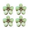 4Pcs Hair Pins Camellia Flower Shape Mini Gripper Side Bang Small Hair Claw Commuting Dating Dinner