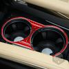 For Benz M-class W164 2005-2011 Carbon Fiber Car Accessories Cup Holder Divider Frame Trim Strips Interiors Decorative Sticker