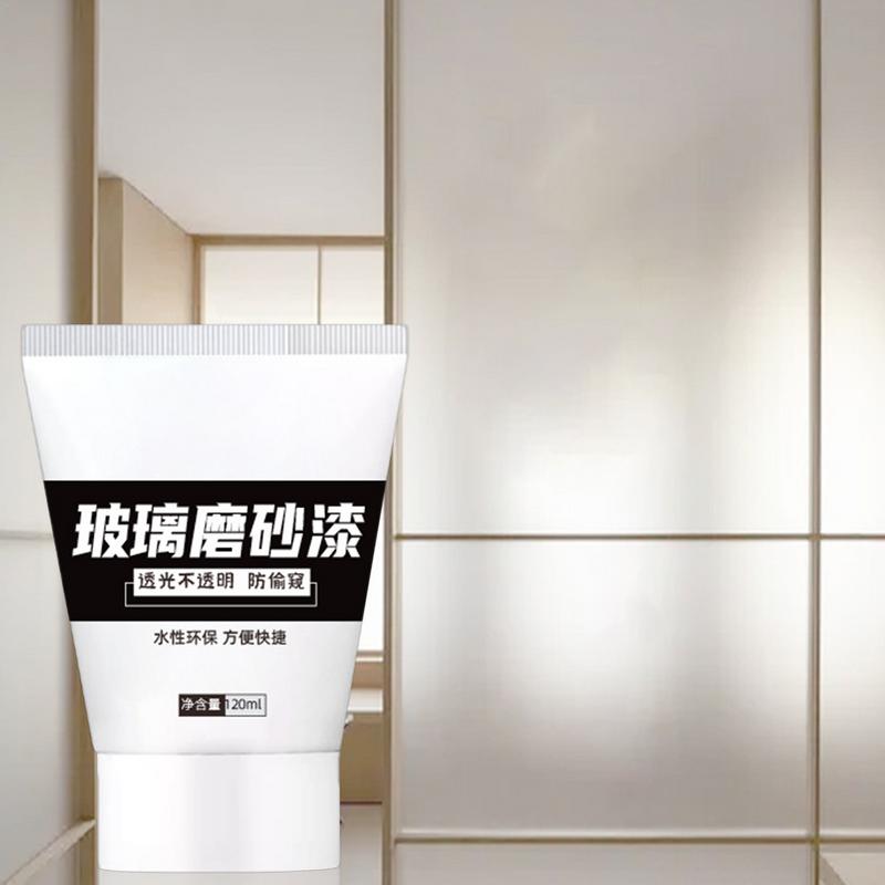 Frosted Glass Paint For Window UV Resistant Mirrors Paint For Glass 120ml Safe Water-Based Window Frosting Paint Privacy