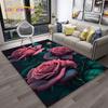 Růžové Láska Květiny Sedmikráska Severský Koberec Kobereček pro Domov Obývací Pokoj Ložnice Pohovka Dekorace Rohožka,Koberec do Dětského Hracího Koutku Protiskluzová Podložka na Podlahu