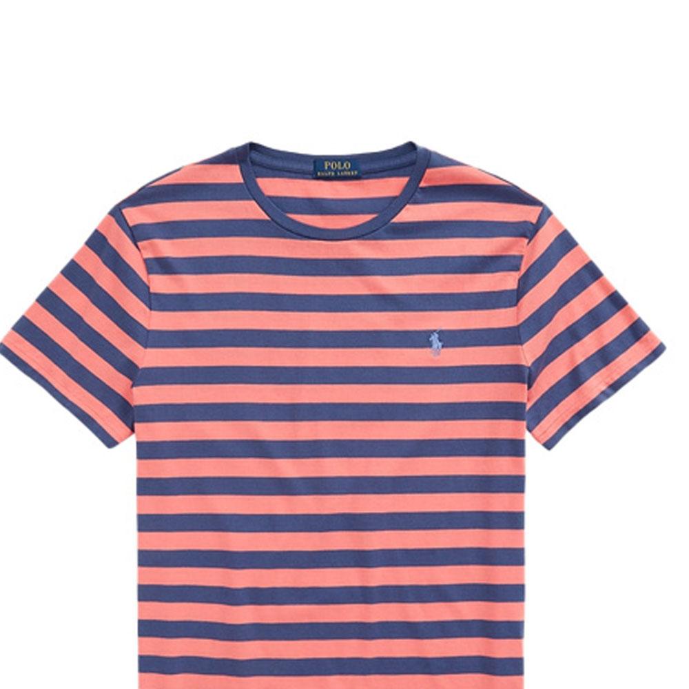 Polo Ralph Lauren Ss22 Striped Crew Neck Short Sleeve T-Shirt Men Tops Red MNPOTSH1N821153-600