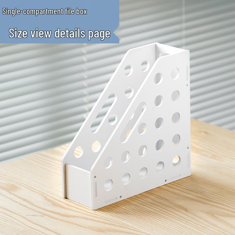 Four-Section Office Desk Organizer and File Rack