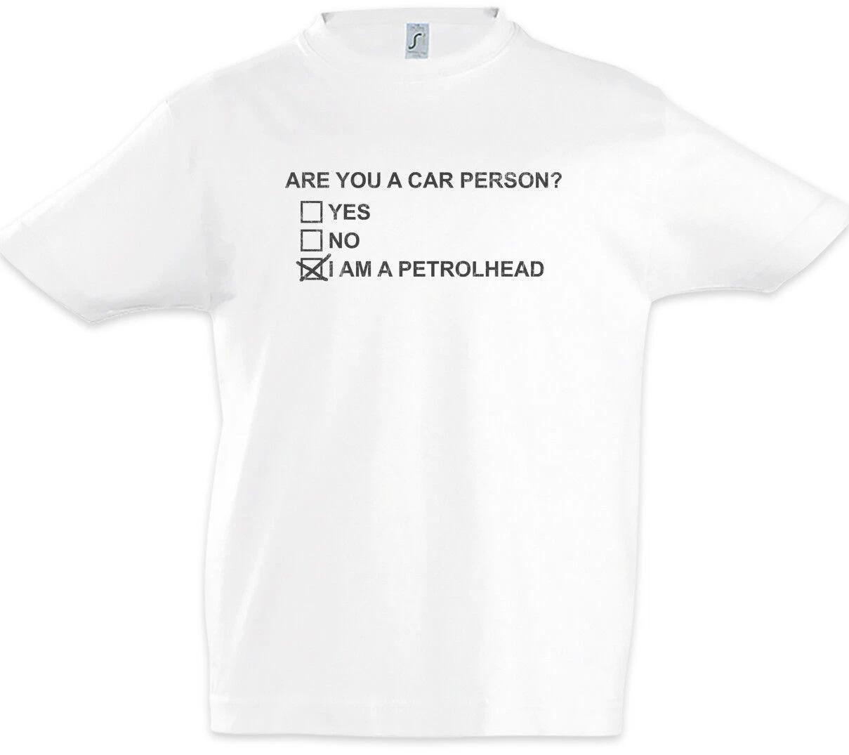 

Are You A Car Person Kids Boys T-Shirt Racer Petrol Head Fun Car- 130