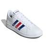 Adidas Grand Court Base Beyond Paint Stroke - White Royal Scarlet Men Sneakers Cloud-White Royal-Blue GX5761