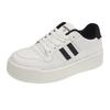 Retro Little White Shoes Women's Spring 2025 New Popular Versatile Thick Baseplate Shoes Niche Casual Moral Training Shoes