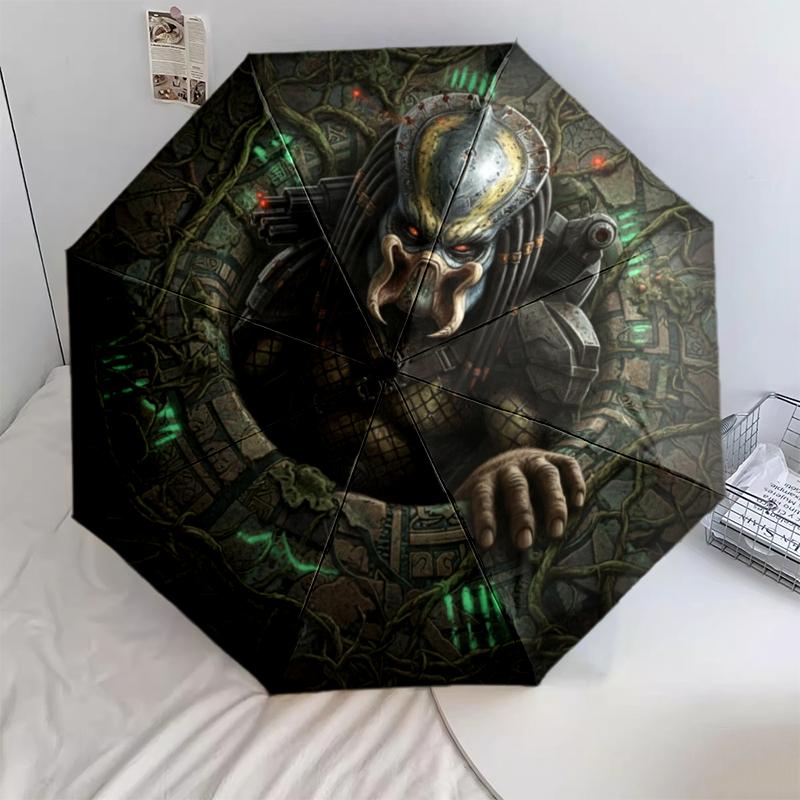 

1 шт. Автоматична складана парасолька - Мультяшний візерунок, Портативна та складана конструкція з 8 спицями, Різдвяні подарунки на День народження