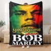 Bob Marley Personalizovaná deka se jménem Dárková personalizovaná deka Měkká teplá útulná Všestranná pro ložní prádlo obývací pokoj pohovku gauč Celoroční použití