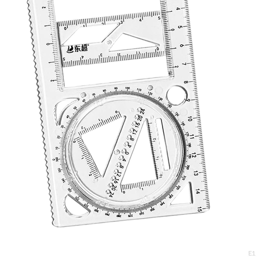 Geometric Ruler Office Painting Template for Teachers Sewing Building