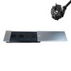 Slide Cover Single Pull Embedded Outlet 220V Standard Socket with 2 220V Ports and 2 USB Ports for Desk Installation
