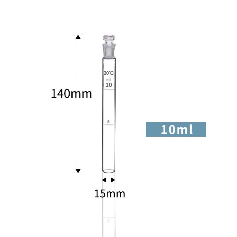 Laboratory Graduated Glass Colorimetric Tubes with Stopper With Stopper