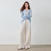 Women's Relaxed Fit Split Line Wide-Leg Casual Pants