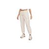 Nike Solid Color Loose-Fit Cuffed Knit Pants Women Bottoms White DM6184-104