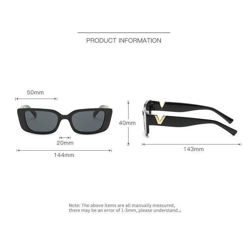 Retro Rectangular Sunglasses New WOMEN'S Brand Designer Retro Small Frame Sunglasses Oculos De Sol