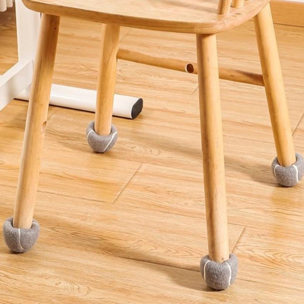 4 Stück Tennisform Stuhl Tischbeinabdeckungen Anti-Lärm Schutzhülle Möbelbeinabdeckung Verschleißfest Esszimmer Tisch Socken