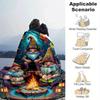 1pc Christmas Dwarf Printing Lightweight Flannel Blanket, Comfortable and Warm Blanket, for Camping Sofa Bed and Couch Office, Gift Blankets In All