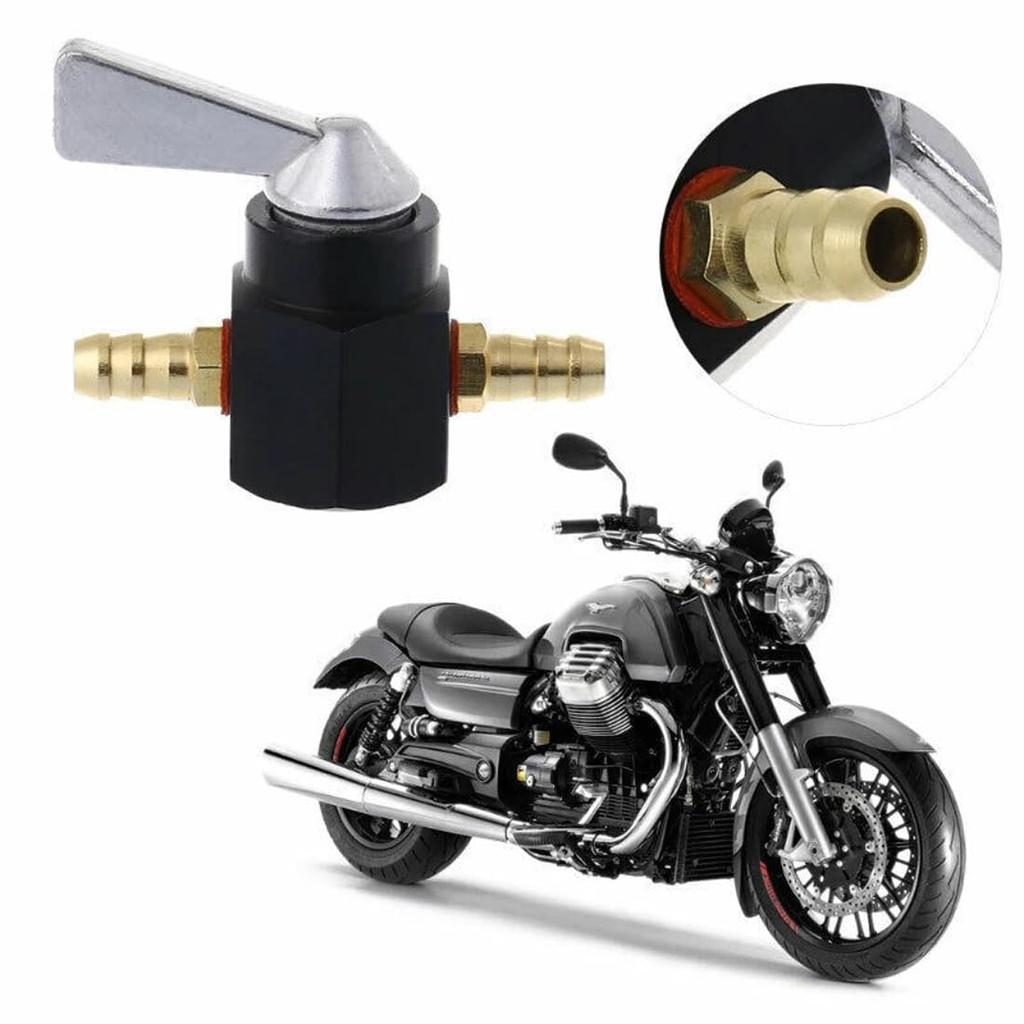 GAOHOU Inline Fuel Tap Switch for Motorcycle Fuel Cock 8mm Inline Fuel Tap CNC