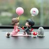 Car Ornament Model Auto Interior Decoration Perfume Clip Ornaments Balloon Kiss Anime Couples Dashboard Figurine Accessories