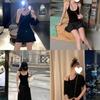 Student Girl's Slim-Fit Camisole Tank Top with Built-in Bra – Pure, Desirable Base Layer and Beautiful Back Design