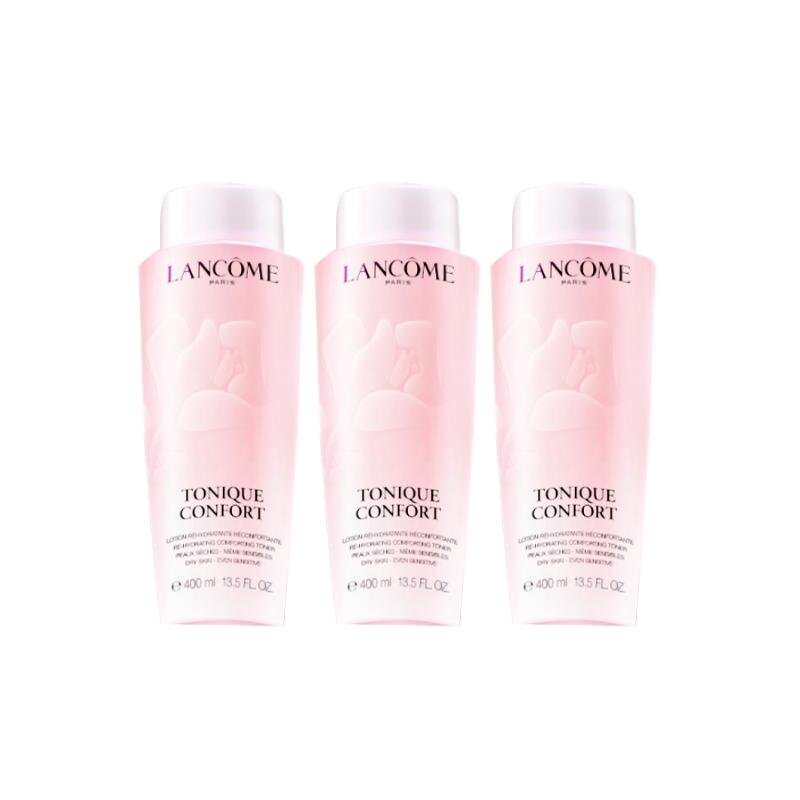 Lancôme Toner/Lotion The third generation of Qingying Dafenshui new version of toner Brand new large pink water 400ml*3 without gift box розовый