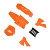 Motorcycle Fairing Cover Kit Orange Front Wheel Mudguard Splash Guard Kit for Senior Adventure