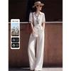 Women's Linen Blend Two-Piece Set