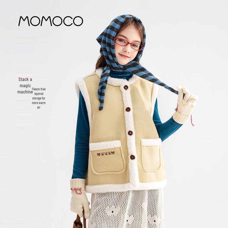 

Зимний жилет MOMOCO для девочек, корейская замша 130