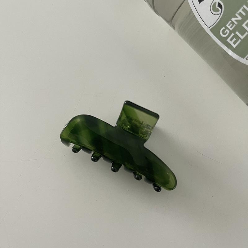 Hochwertige grüne Twill-Acetat-Klammer sanfte Hinterkopf-Haarklammer Bade-Haarklammer Haarnadel Kopfschmuck