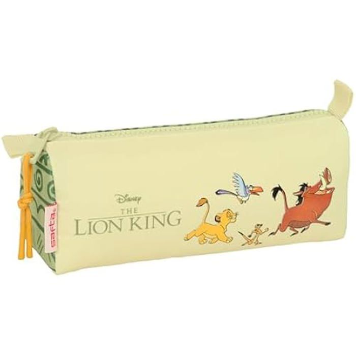 Trousse À Crayons - Safta - Mufasa - Vert/Beige - Fermeture Éclair - Confortable