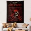 Guns N' Roses Axl Rose Tapestry Wall Hanging, Classic Rock Band Art, Retro Music Wall Decor for Bedroom Man Cave