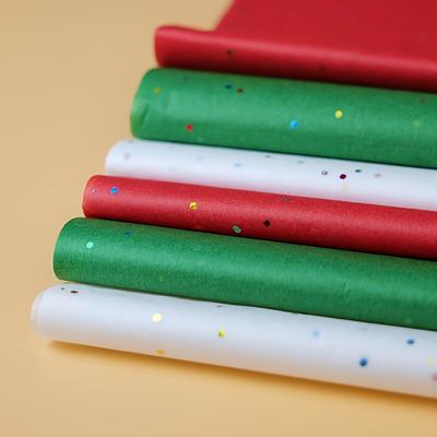 2Packs(10 Sheets Per Pack) 20X26Inches Shiny Glitter Craft Wrapping Paper Semi-transparent Floral Wrapping Paper Bouquet Gift Wrapping Craft Paper